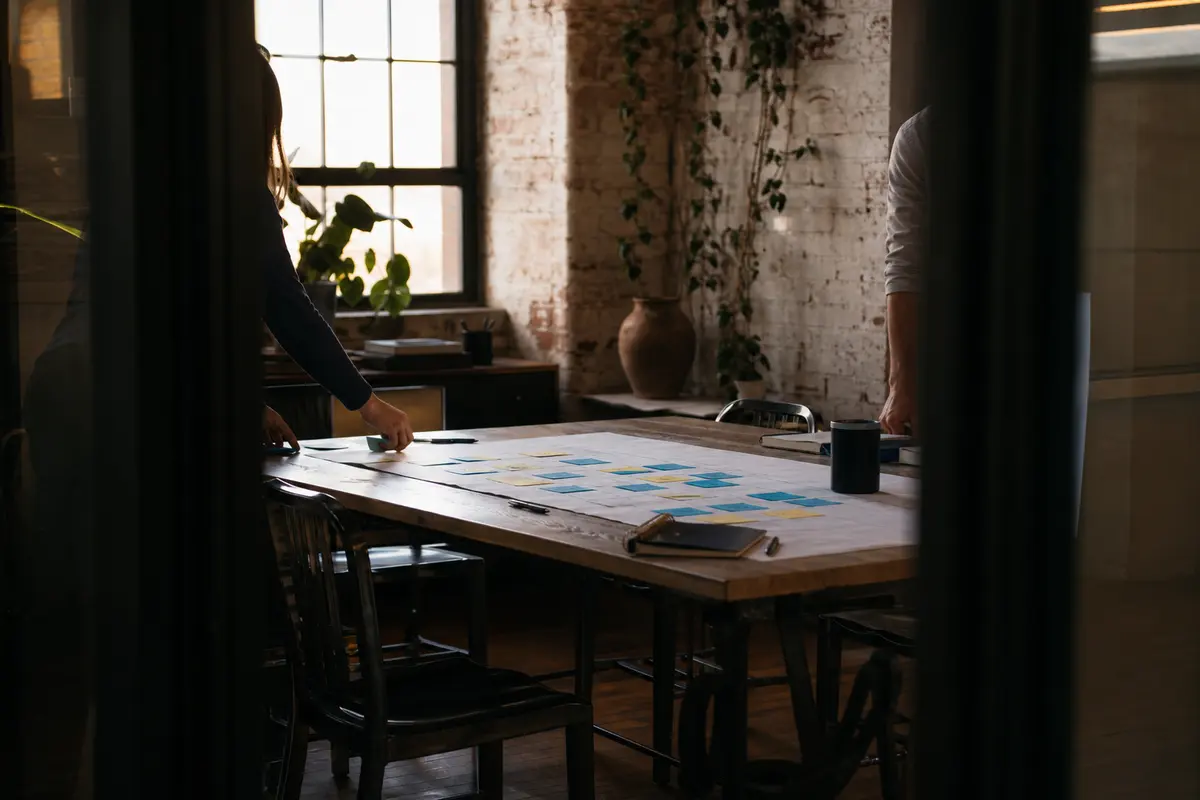 Editorial marketing planning scene for Local Service Ads in Buena Vista, Virginia