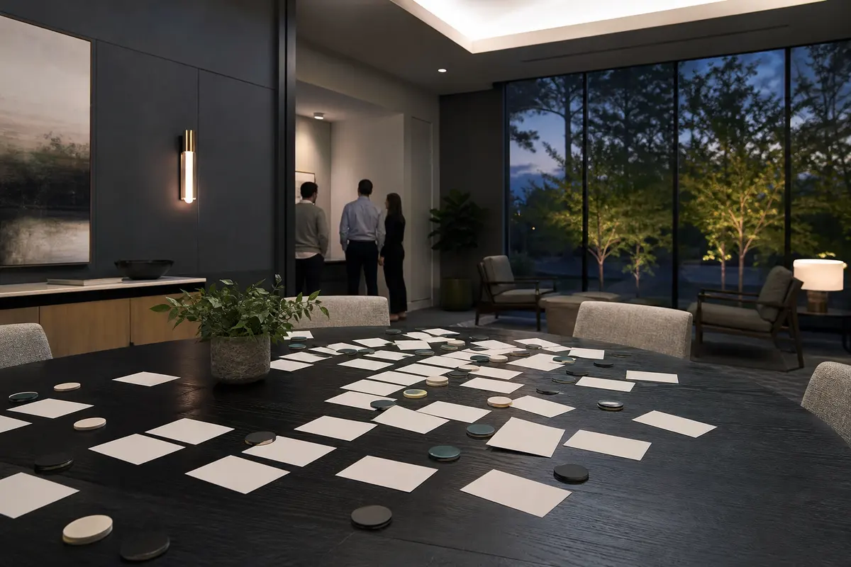 Editorial platform planning scene for Custom Software in Burke Centre, Virginia