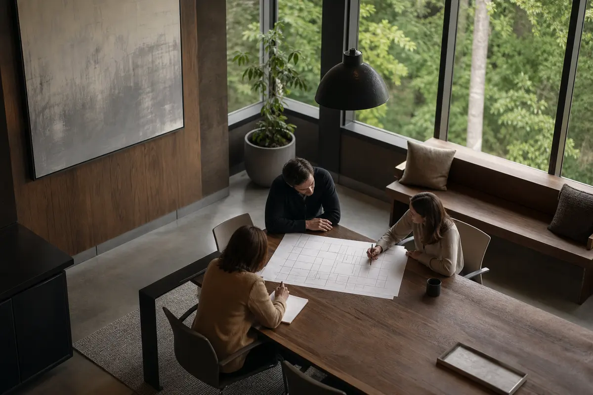 Editorial marketing planning scene for Cave Spring, Virginia