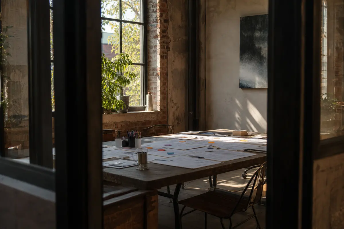 Editorial marketing planning scene for Local Service Ads in Charlottesville, Virginia