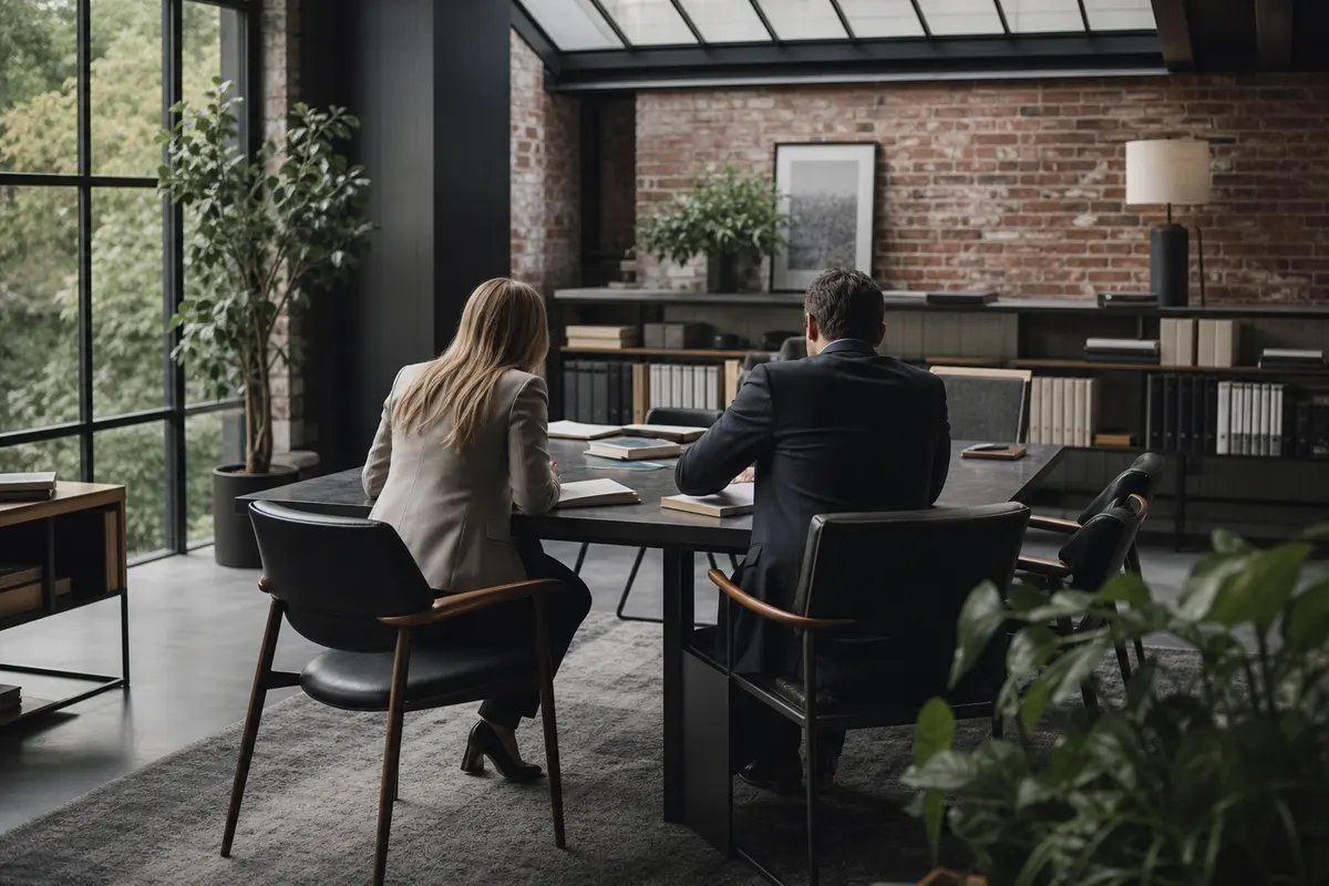 Editorial marketing planning scene for Cherry Hill, Virginia
