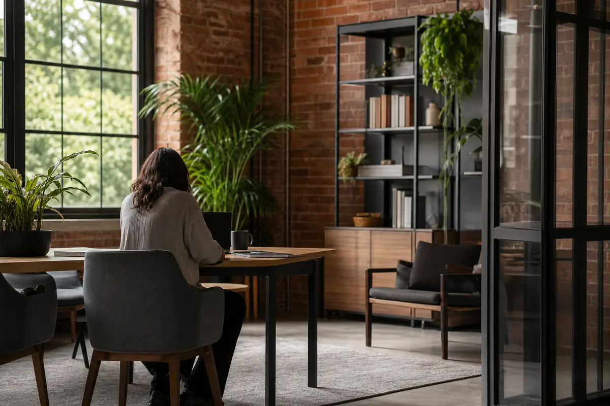 Editorial marketing planning scene for AI SEO in Colonial Heights, Virginia