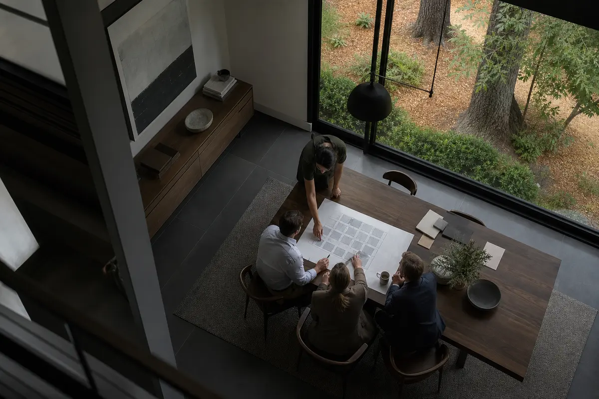 Editorial marketing planning scene for Countryside, Virginia
