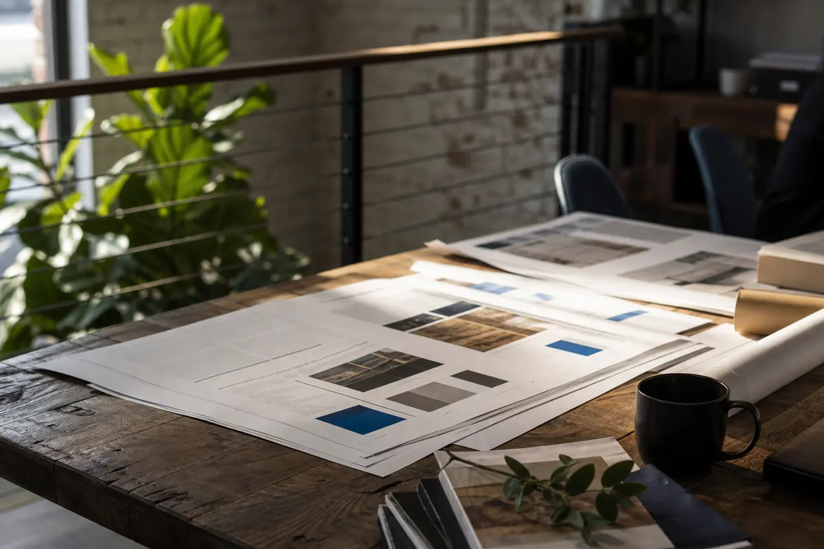 Editorial marketing planning scene for AI SEO in Fair Oaks, Virginia
