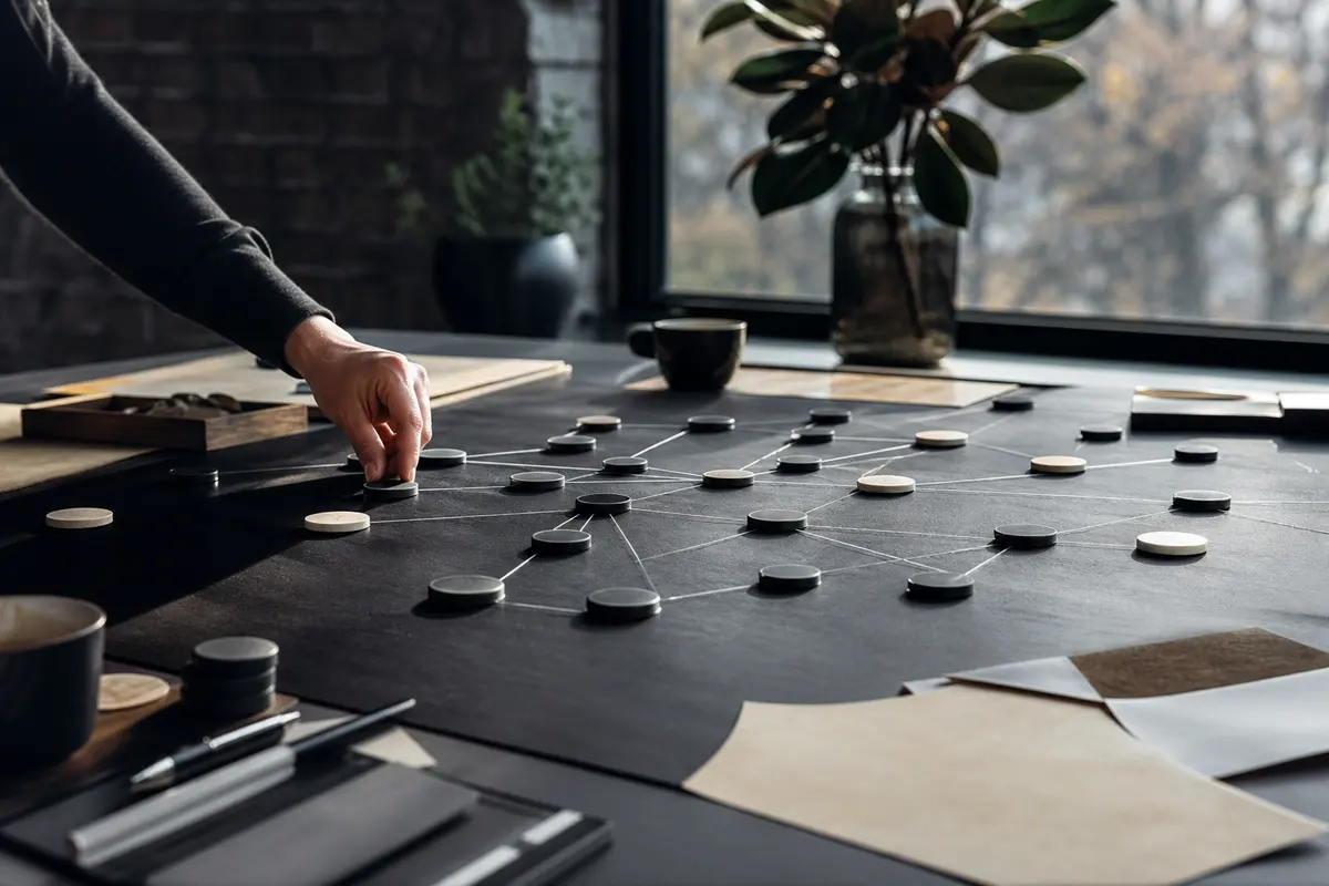 Editorial platform planning scene for Custom Software in Falls Church, Virginia