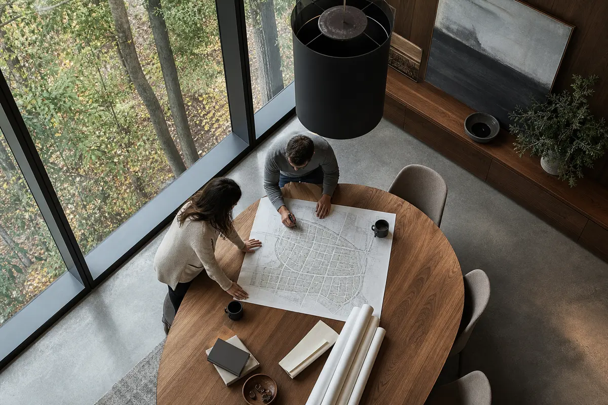 Editorial marketing planning scene for AI SEO in Galax, Virginia