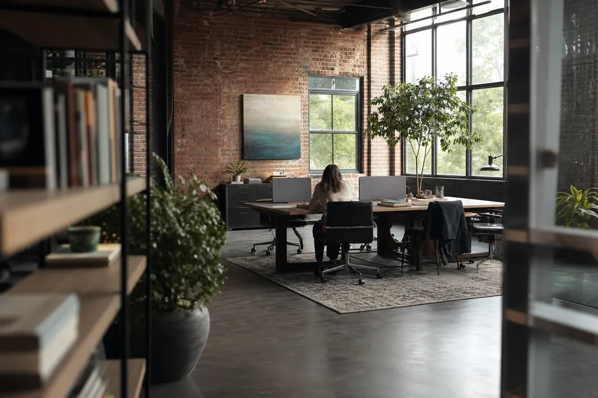 Editorial marketing planning scene for AI SEO in Great Falls, Virginia