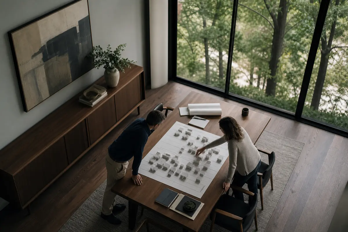 Editorial marketing planning scene for Greenbriar, Virginia