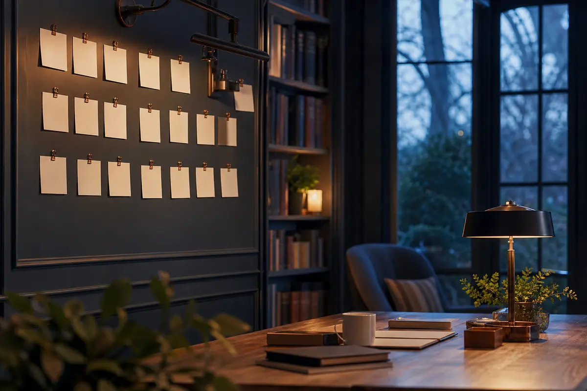 Editorial marketing planning scene for Hollins, Virginia