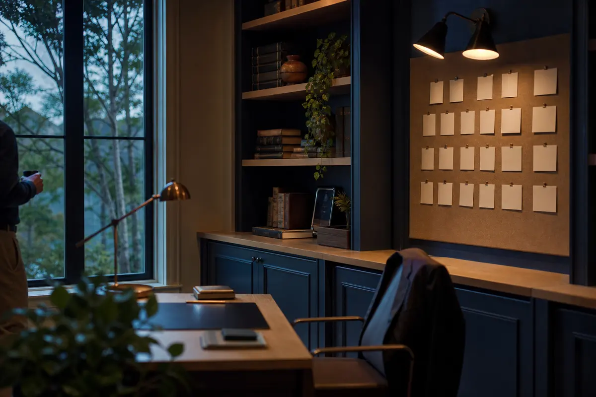 Editorial marketing planning scene for Legal News in Kingstowne, Virginia