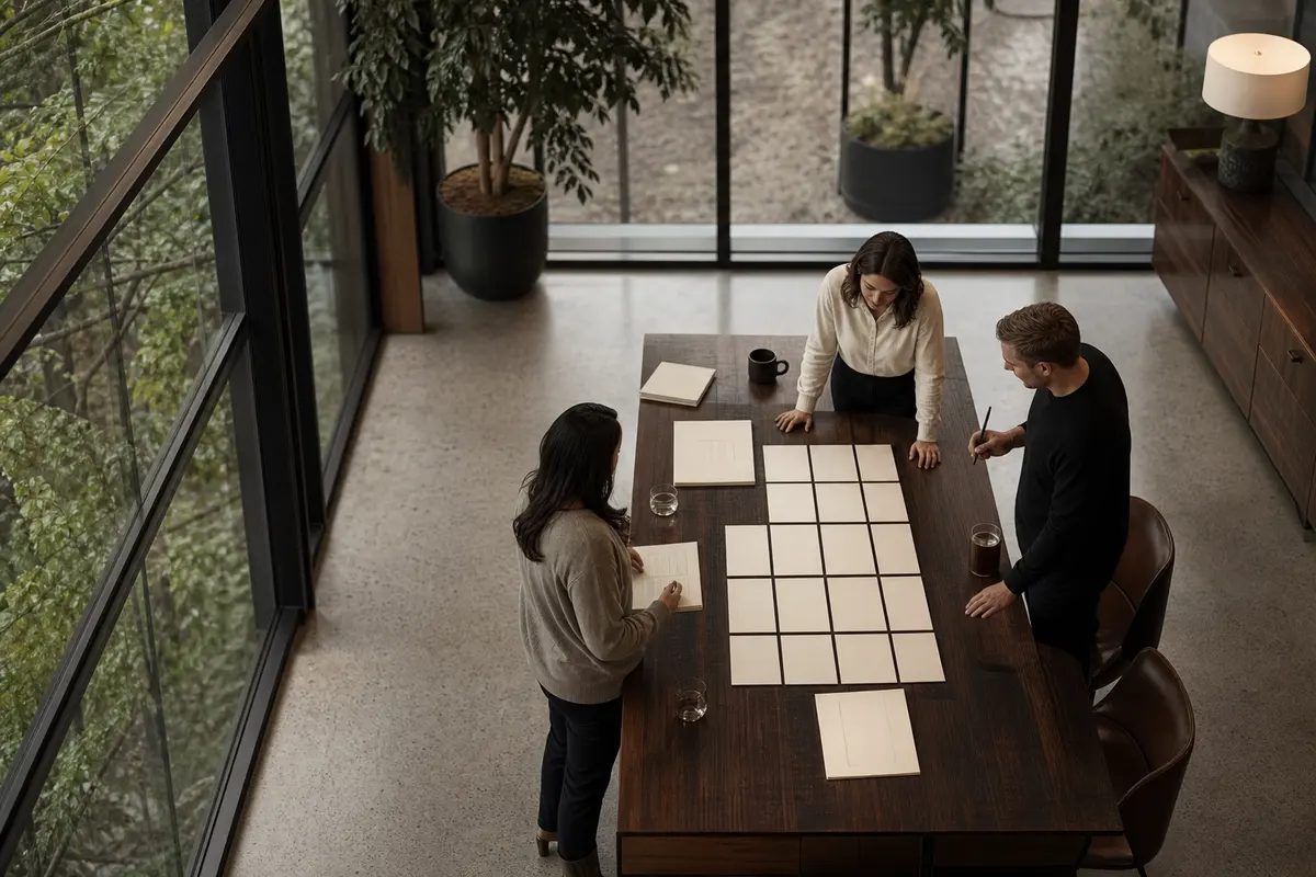 Editorial marketing planning scene for Legal News in Long Branch, Virginia
