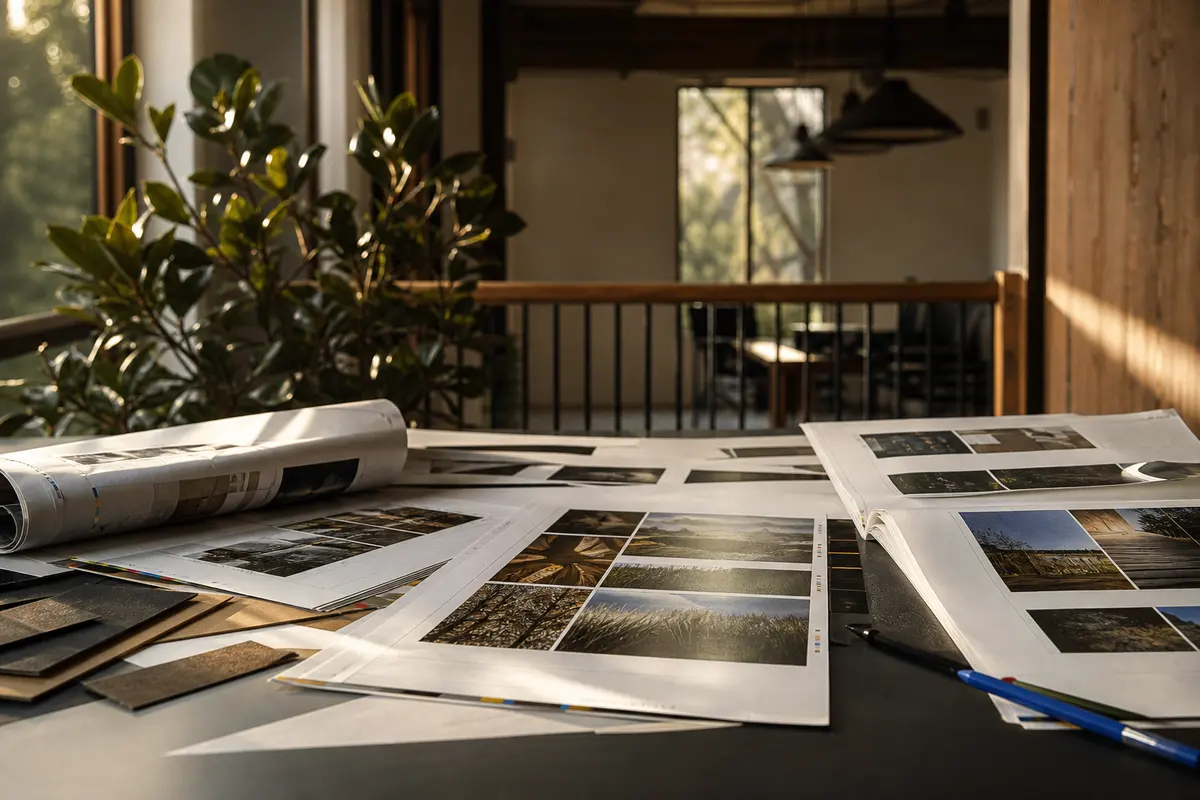 Editorial marketing planning scene for Loudoun Valley Estates, Virginia