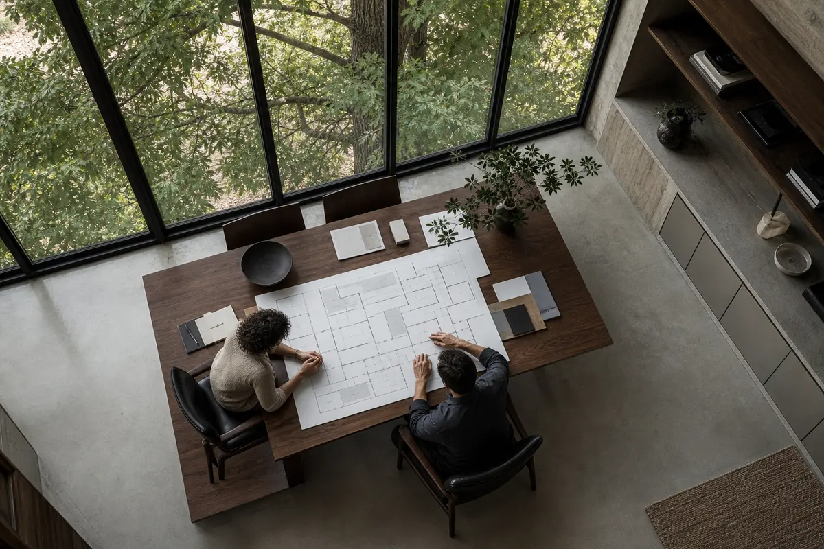 Editorial marketing planning scene for AI SEO in Madison Heights, Virginia