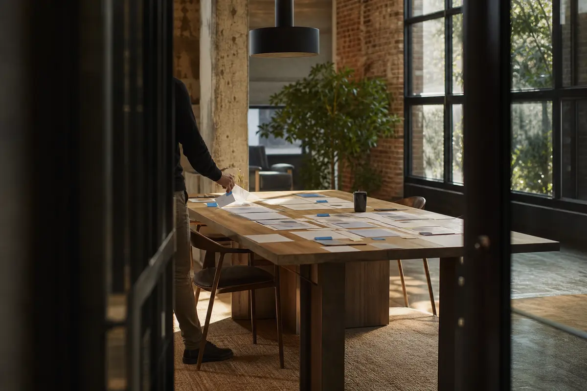 Editorial marketing planning scene for New Baltimore, Virginia