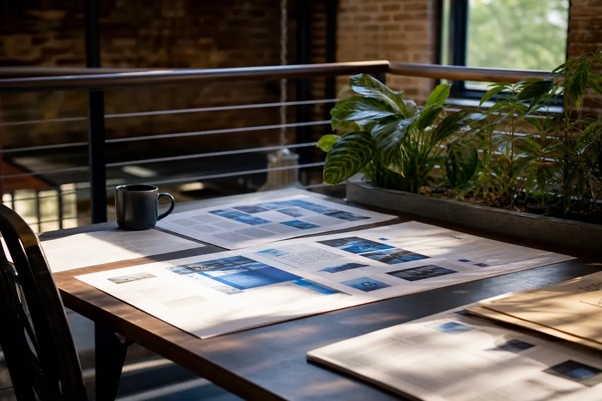 Editorial marketing planning scene for Pimmit Hills, Virginia