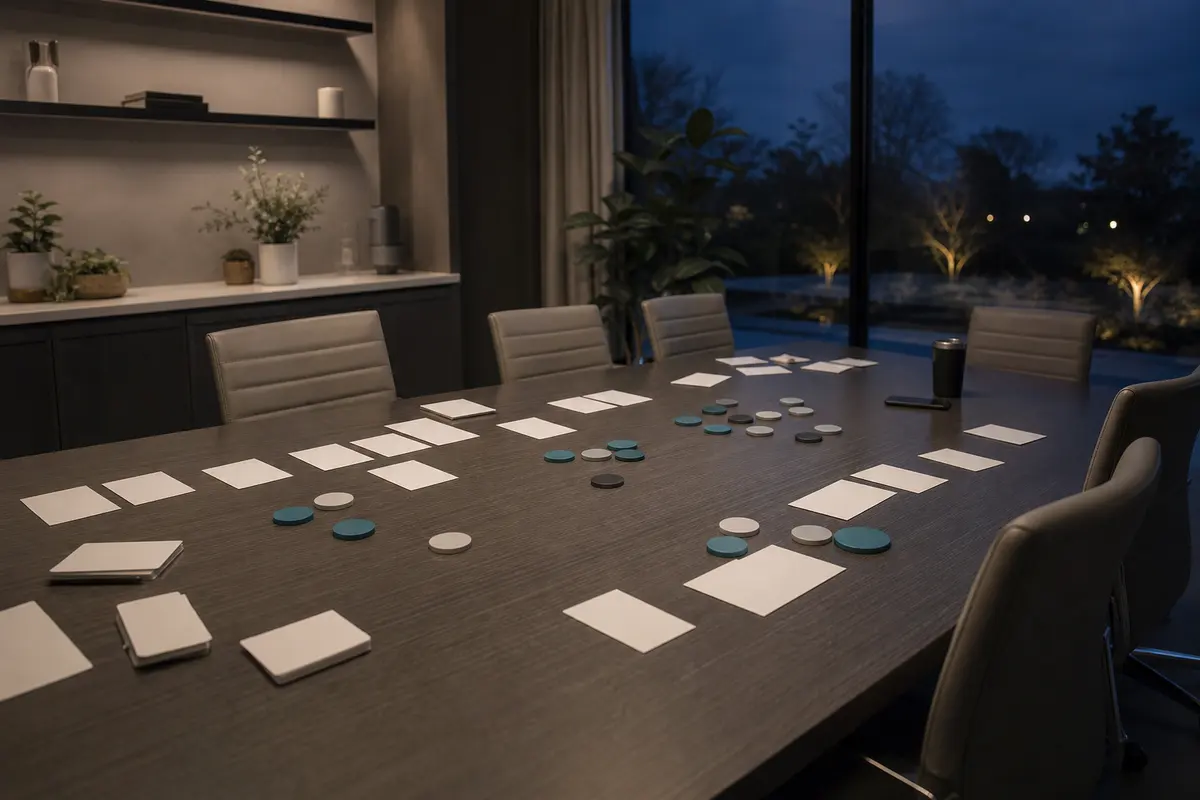 Editorial platform planning scene for Custom Software in Purcellville, Virginia