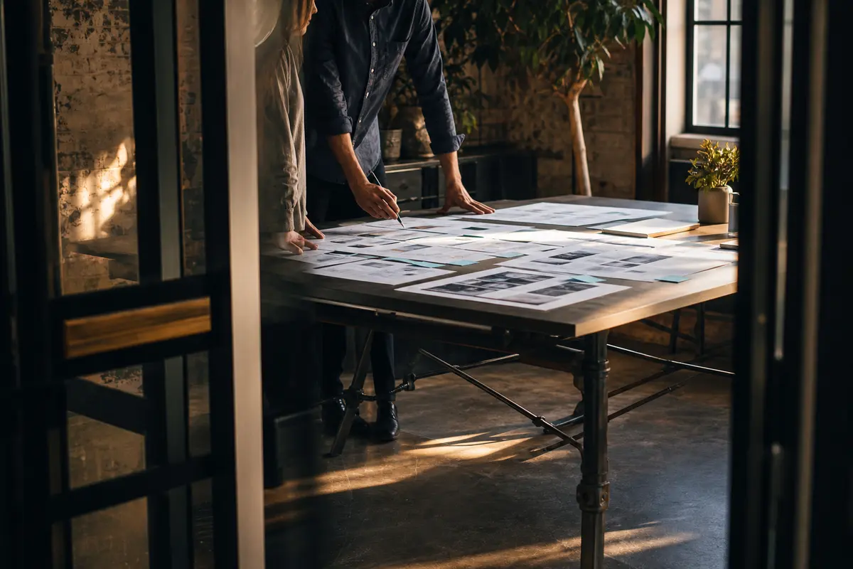 Editorial marketing planning scene for Quantico Base, Virginia