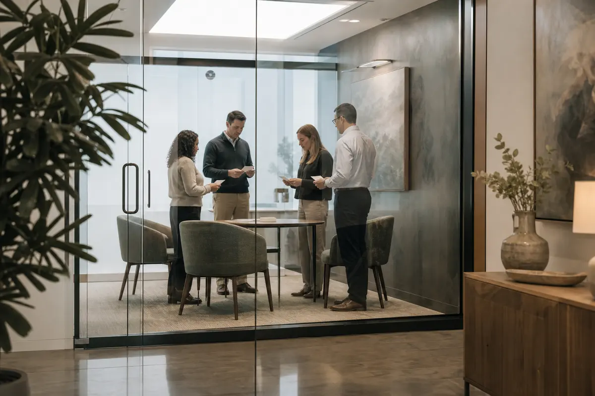 Editorial intake planning scene for AI Answering in Roanoke, Virginia