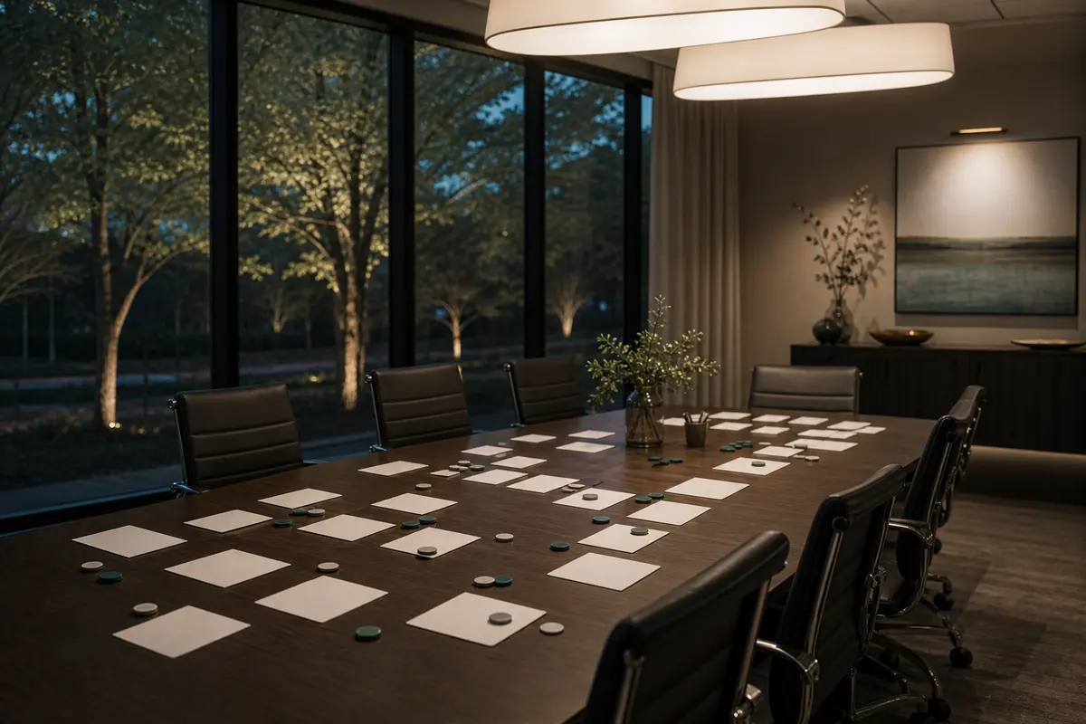 Editorial platform planning scene for Dedicated Hosting in Sandston, Virginia