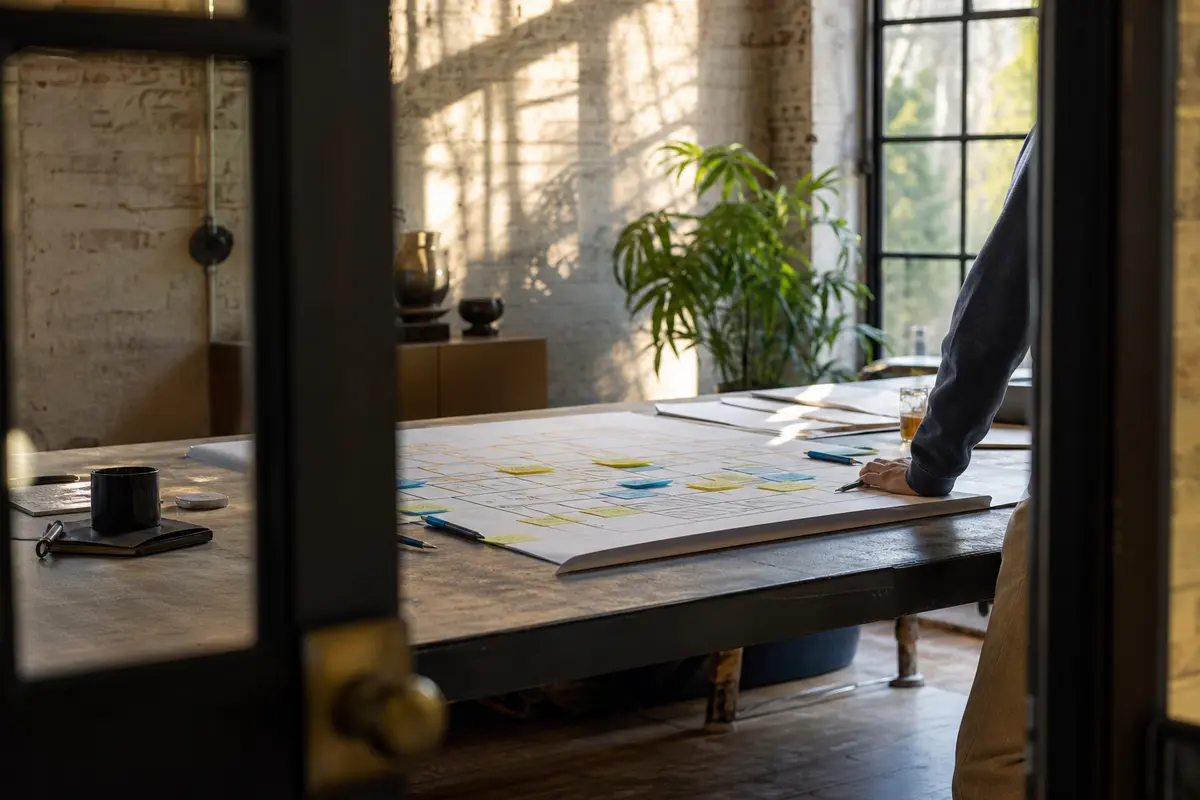 Editorial marketing planning scene for Suffolk, Virginia