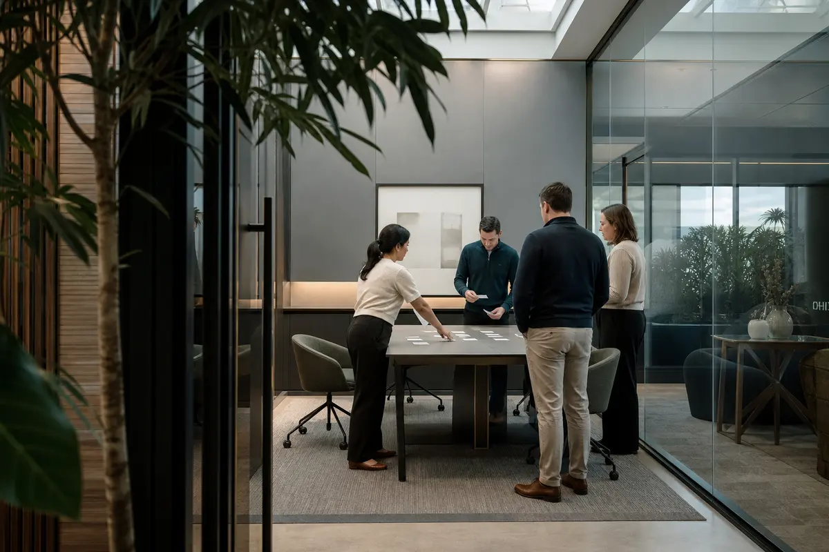 Editorial intake planning scene for Automation in Tysons, Virginia