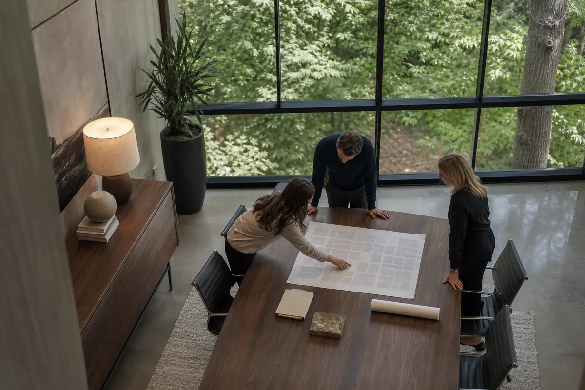 Editorial marketing planning scene for Programmatic SEO in Vienna, Virginia