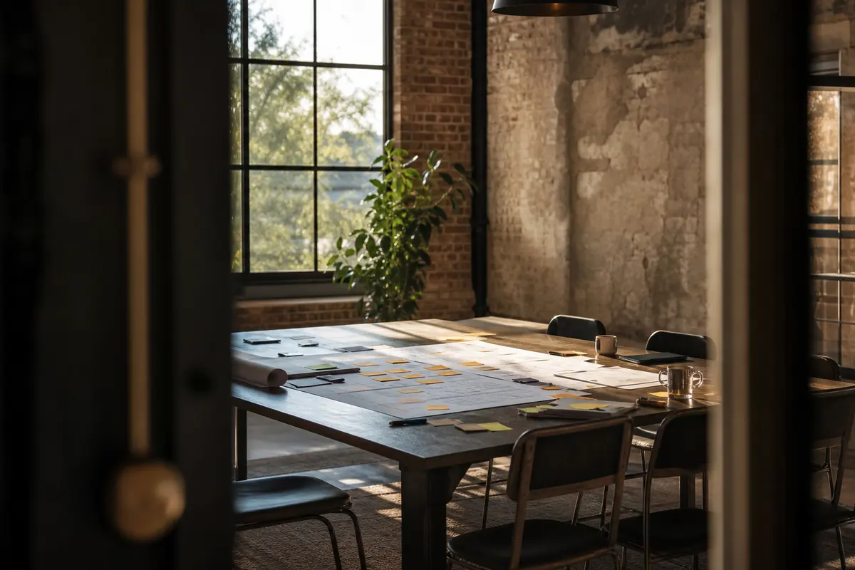 Editorial marketing planning scene for Williamsburg, Virginia