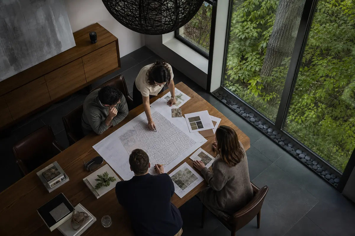 Editorial marketing planning scene for Wolf Trap, Virginia