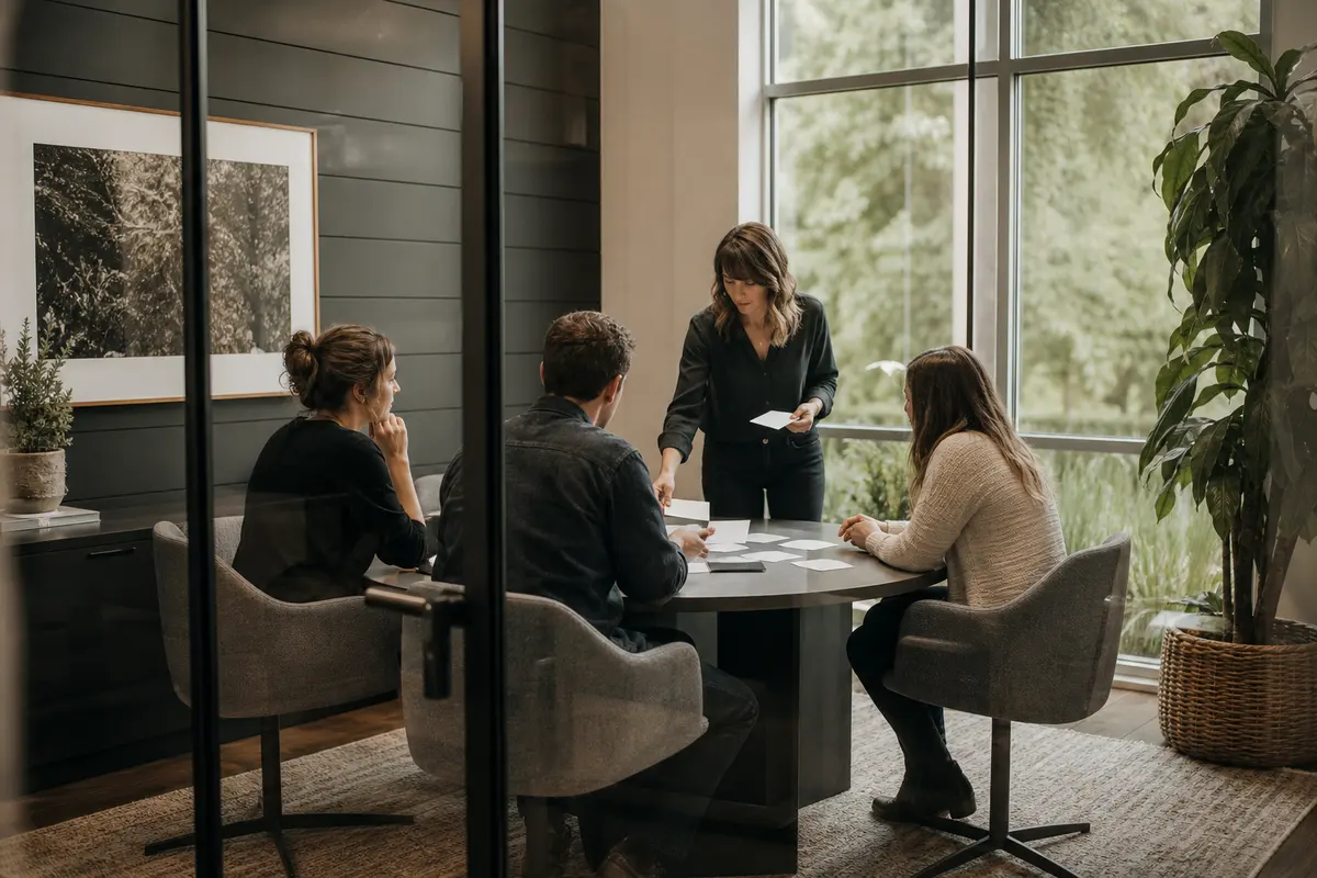 Editorial intake planning scene for Lead Attribution in Barberton, Washington