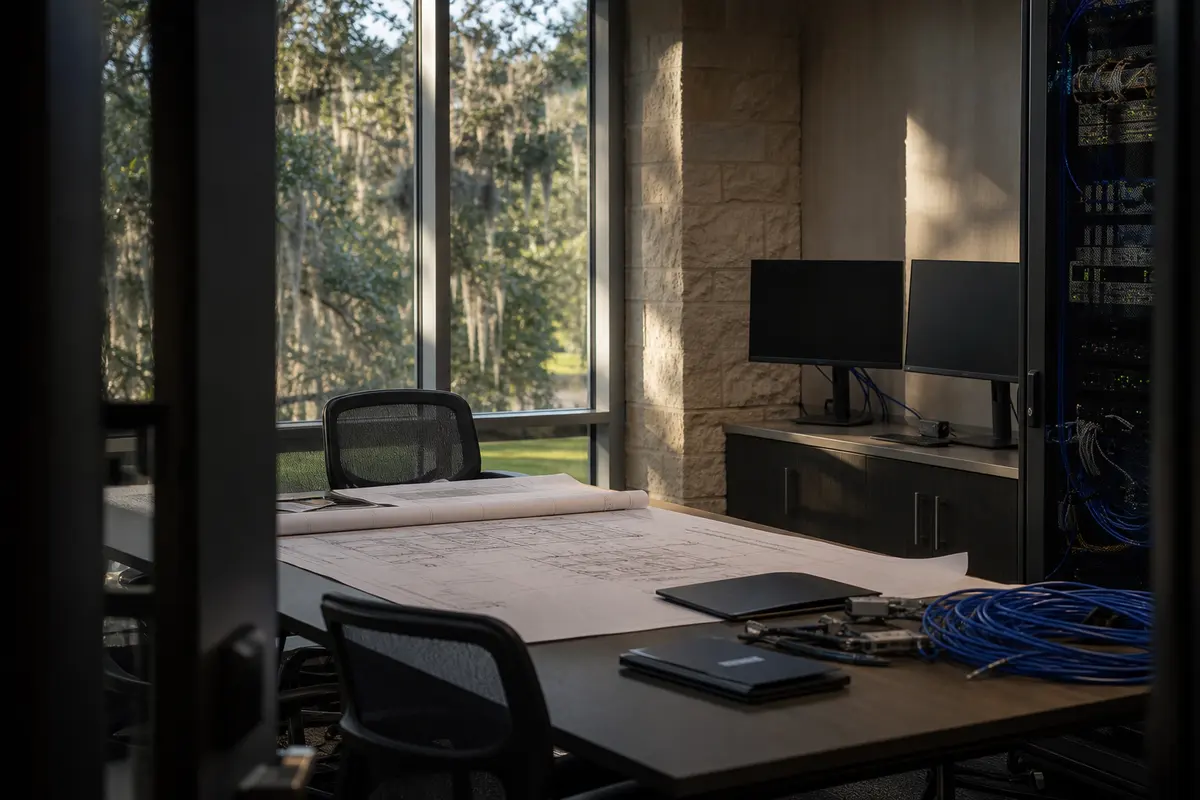 Editorial platform planning scene for Dedicated Hosting in Bothell, Washington
