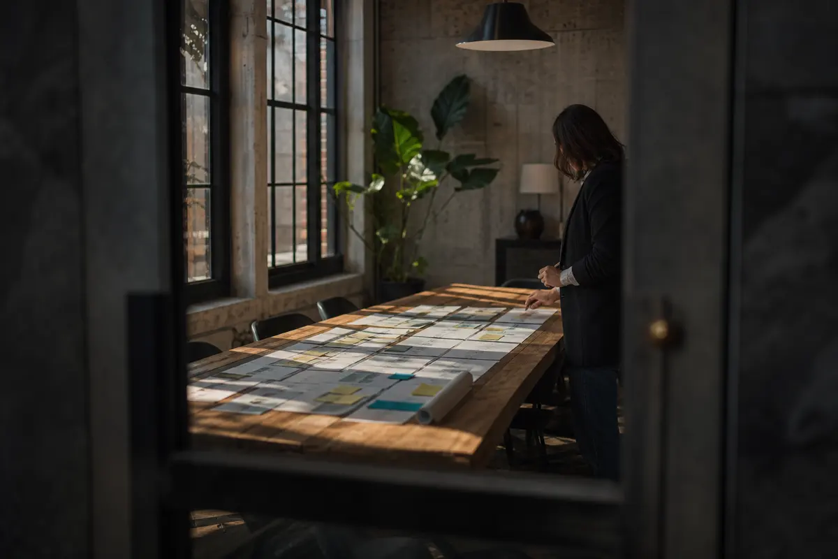 Editorial marketing planning scene for Bothell West, Washington