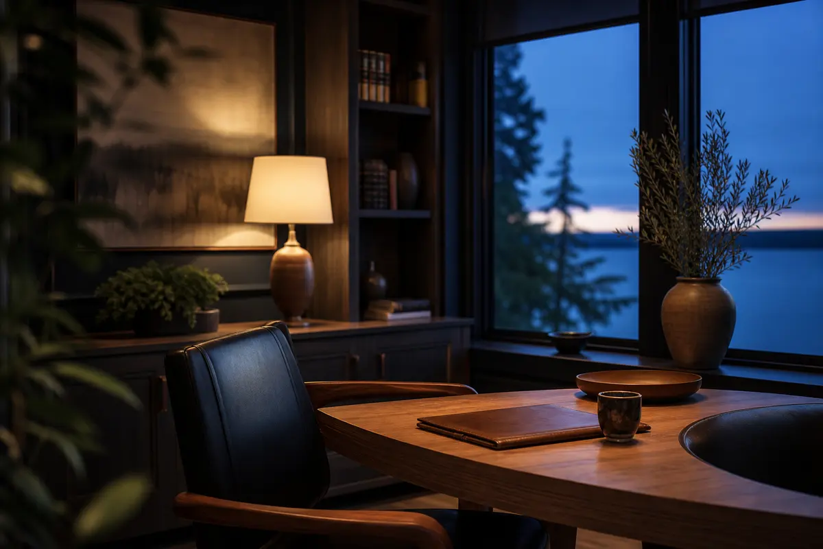 Editorial intake planning scene for Intake Coach in Camano, Washington