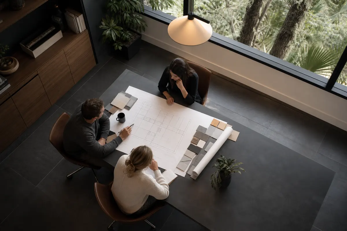 Editorial marketing planning scene for Camano, Washington