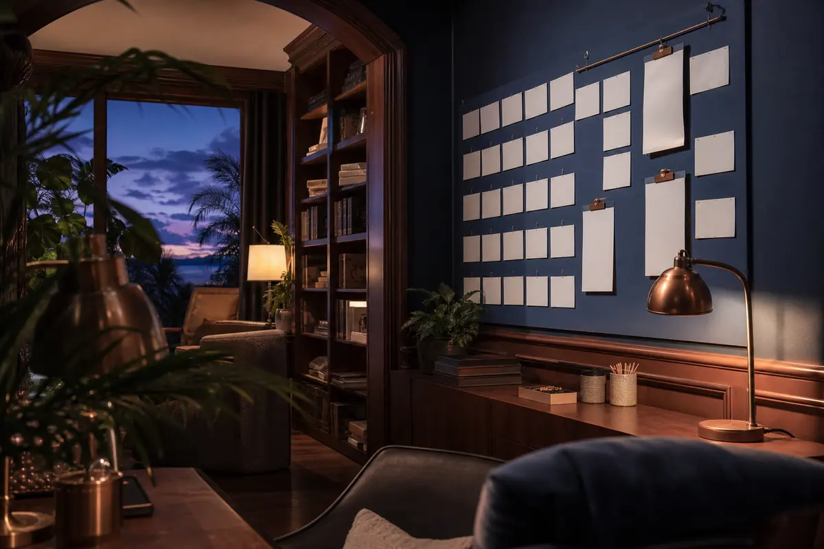 Editorial marketing planning scene for Clarkston Heights-Vineland, Washington