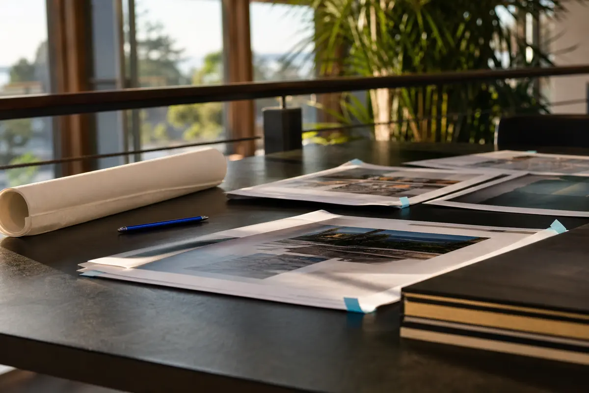 Editorial marketing planning scene for Programmatic SEO in Gig Harbor, Washington