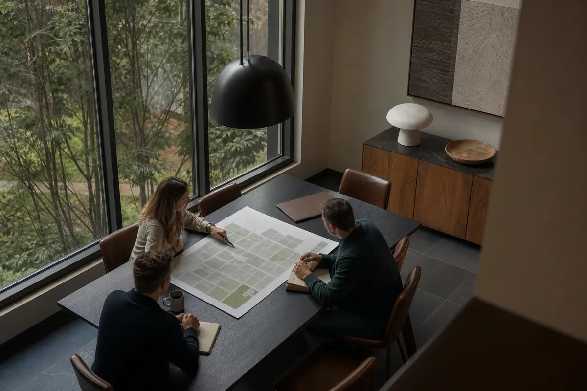 Editorial marketing planning scene for Lacey, Washington