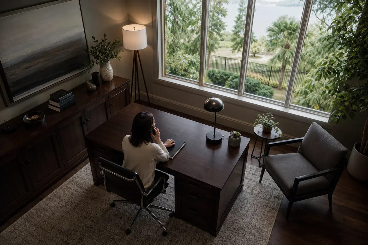 Editorial intake planning scene for AI Answering in Lake Shore, Washington