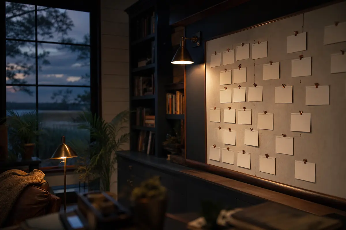 Editorial marketing planning scene for Lake Stickney, Washington