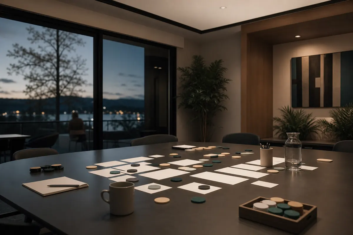 Editorial platform planning scene for Custom Software in Lake Tapps, Washington