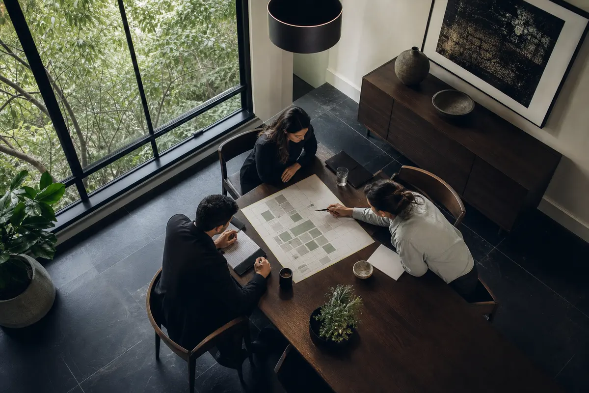 Editorial marketing planning scene for Reputation & Reviews in Mount Vernon, Washington