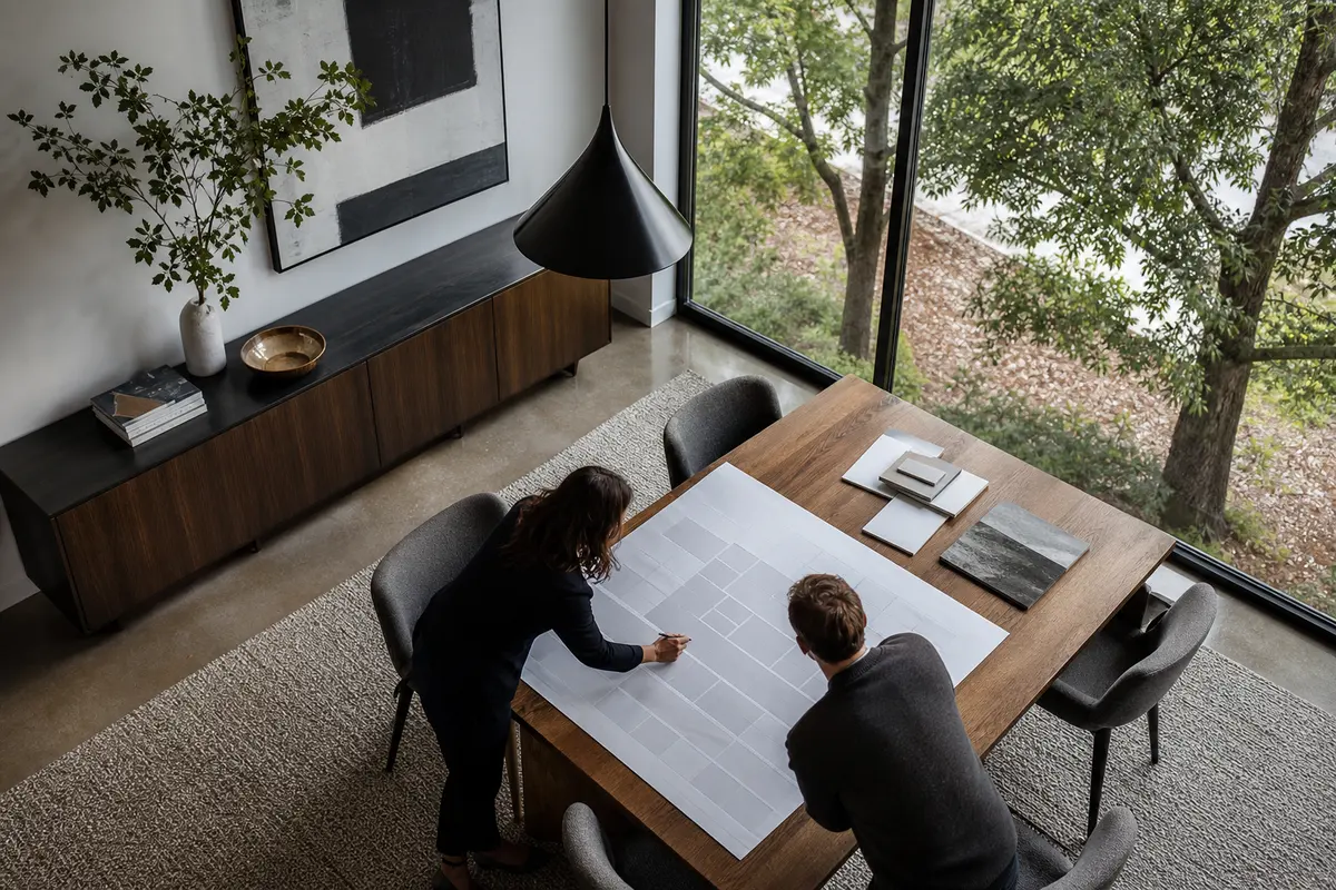 Editorial marketing planning scene for Programmatic SEO in Normandy Park, Washington