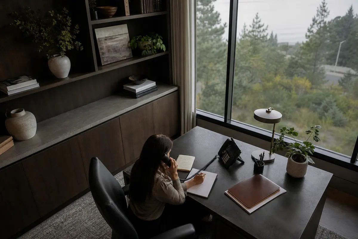 Editorial intake planning scene for Lead Attribution in Orting, Washington