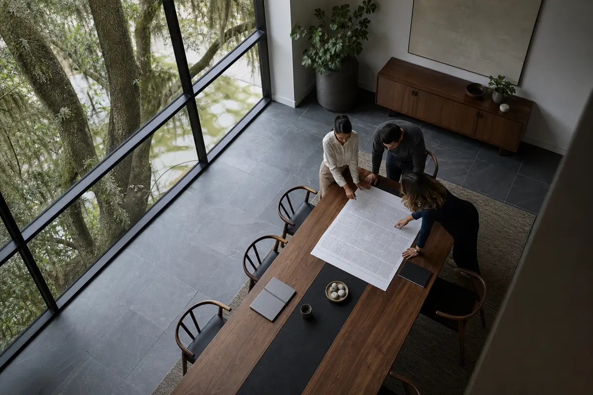 Editorial marketing planning scene for Programmatic SEO in Othello, Washington