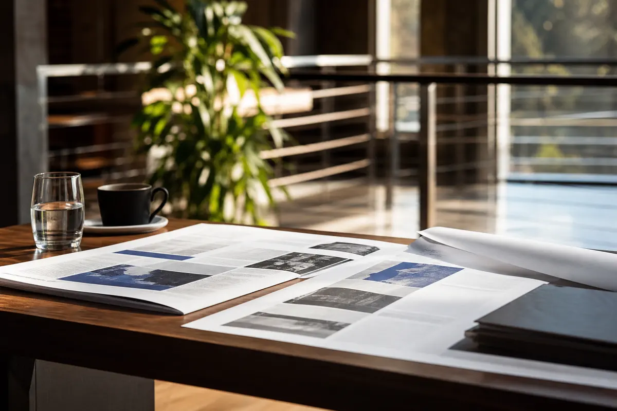 Editorial marketing planning scene for Pacific, Washington