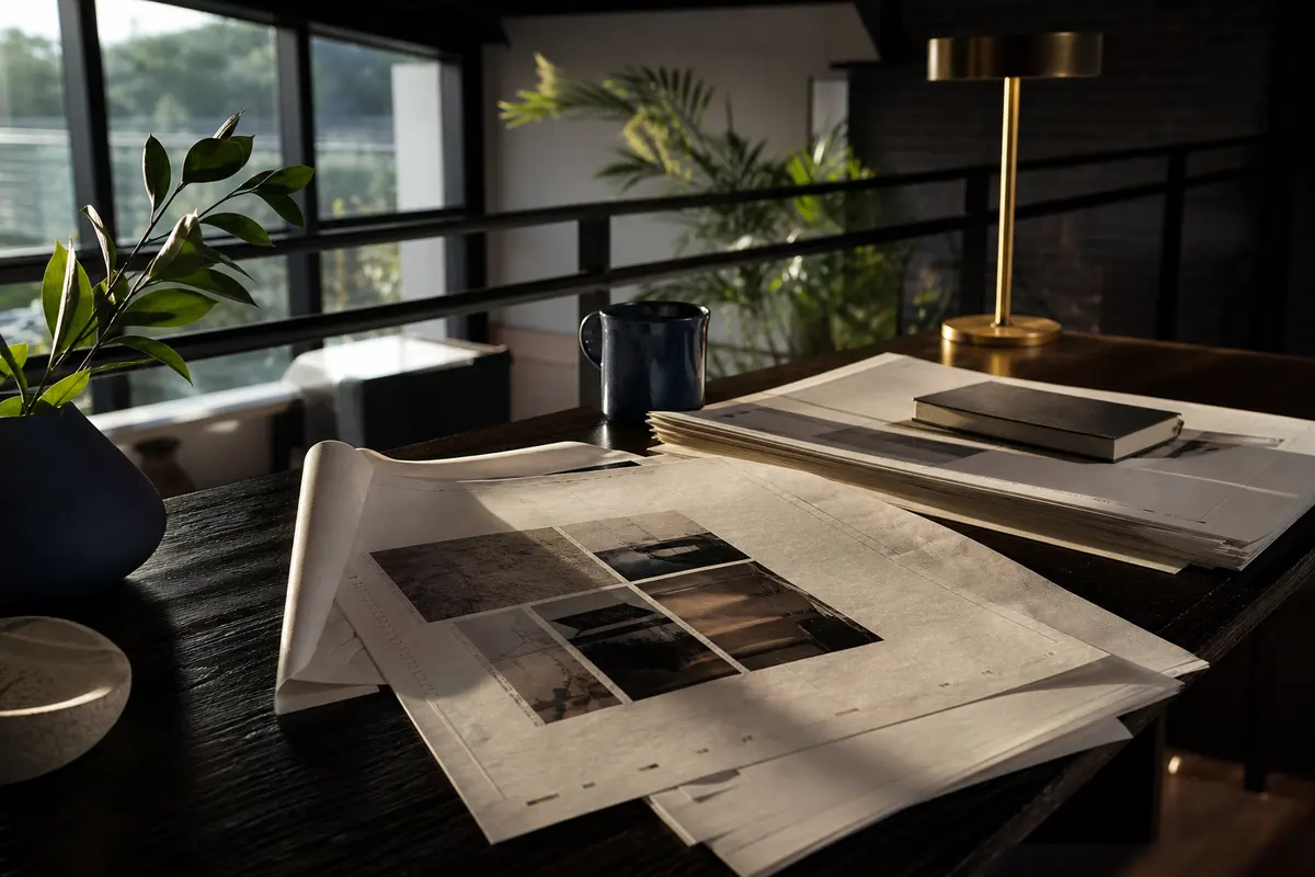 Editorial marketing planning scene for Reputation & Reviews in Renton, Washington