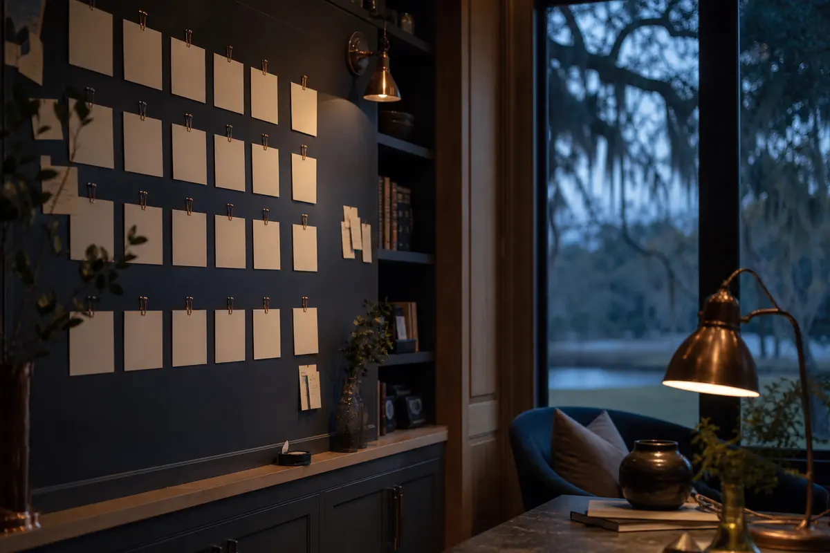 Editorial marketing planning scene for AI SEO in Salmon Creek, Washington