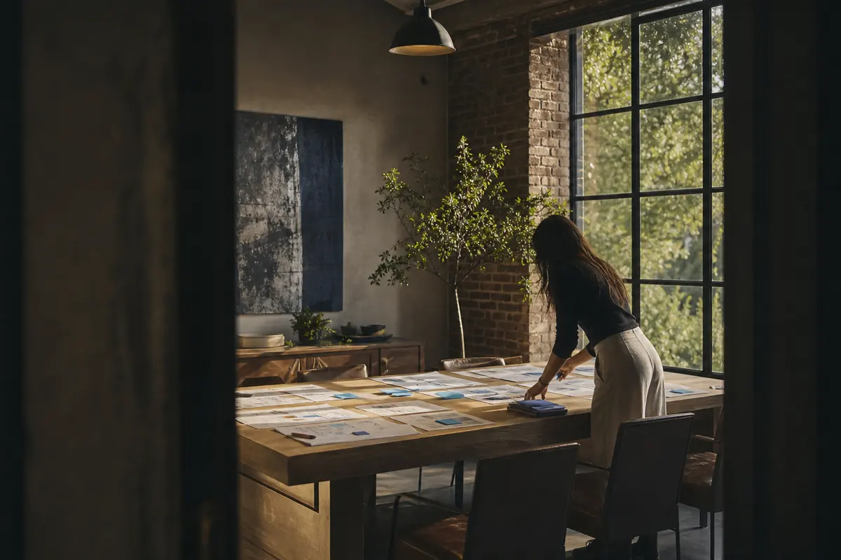 Editorial marketing planning scene for Snoqualmie, Washington