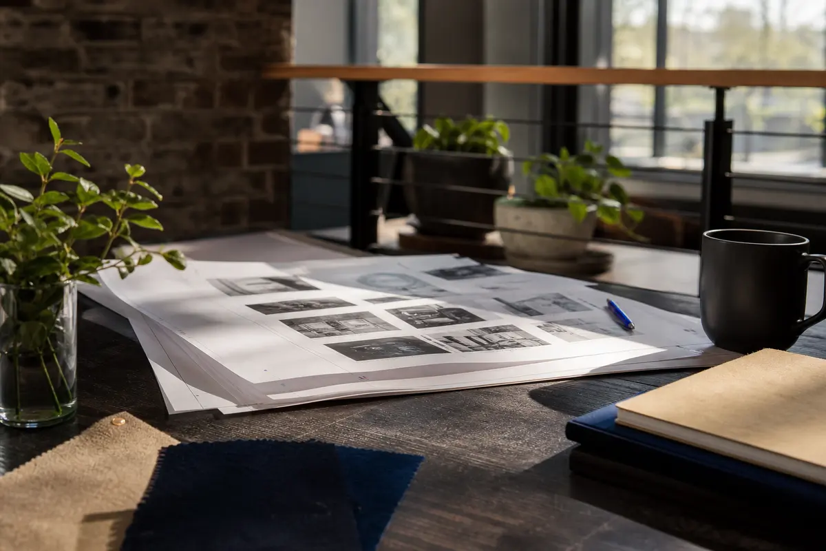 Editorial marketing planning scene for AI SEO in Tracyton, Washington
