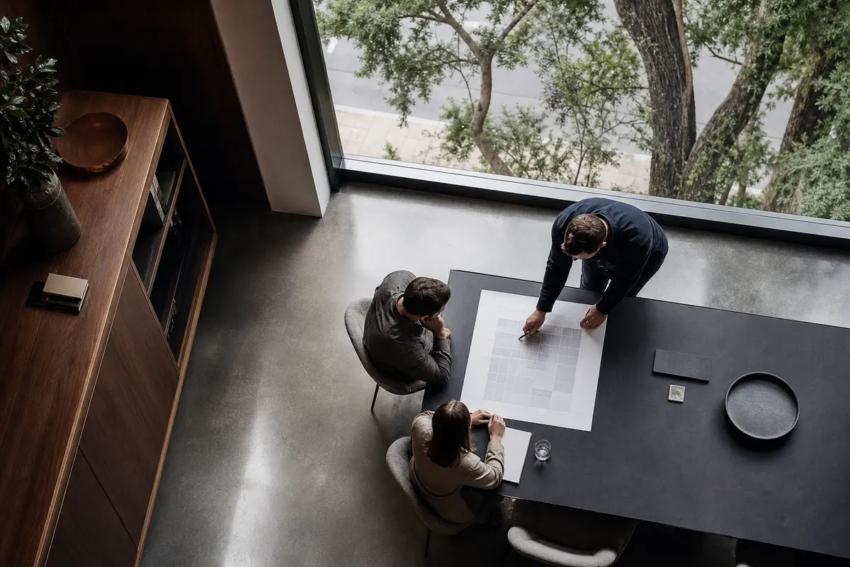 Editorial marketing planning scene for Programmatic SEO in Walla Walla, Washington