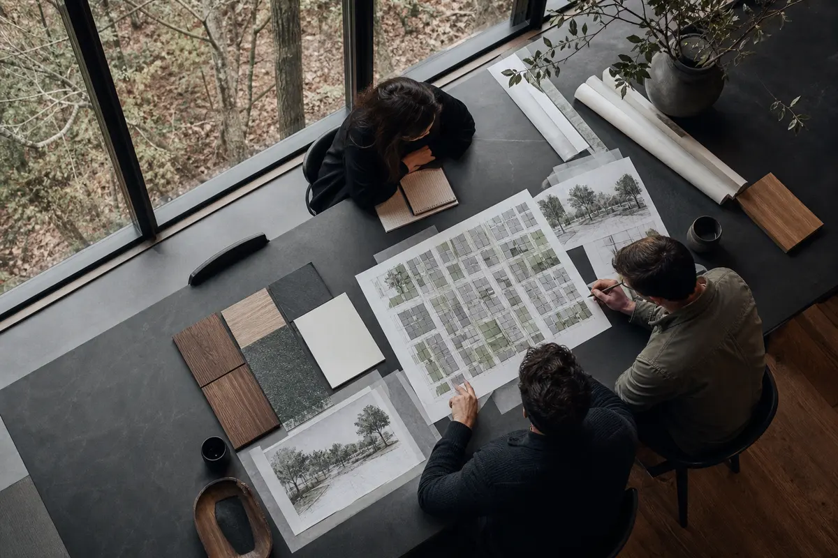 Editorial marketing planning scene for Elkins, West Virginia